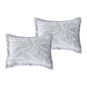  7 Piece Gray Chenille Jacquard Comforter Set