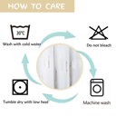  1 Piece Glitter Foil Printed Shower Curtain, White, 72" x 72"