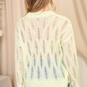  Distressed V-Neck Pullover Sweater