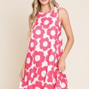  BOLD FLORAL SWING DRESS