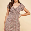  Floral Dres With Front Bow
