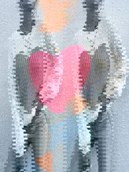 Heart Knit Sweater
