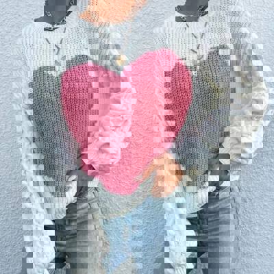 Heart Knit Sweater