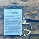 Apple/Educator Wooden Ornaments and Car Charms with Meaning