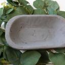 Gray Petite Wood Bowl 