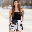 Cow Print Large Western Print Shorts