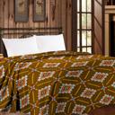 Brown Aztec Mia Queen Thin Throw Blankets