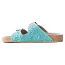  MYRA- Wildlfower Wanderer Sandals In Turquoise