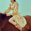  MYRA- Pointy Beige Boots