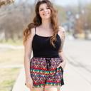 Aztec Small Western Print Shorts