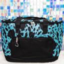 Turquoise Milkin' It and Black Cooler Tote with Lid Wild West Insulated Cooler Backpacks and Totes