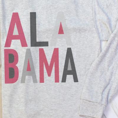 Colorblock Alabama and Auburn Unisex Dri-Power Long-Sleeve T-Shirt