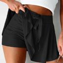 Small Black High Waist Lined Tennis Skort