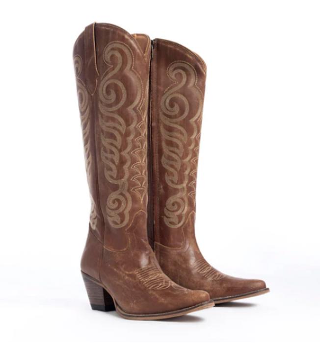 Myra- Nalejandra Boots in Chocolate Brown