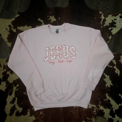 Jesus- Way Truth Life- Graphic Sweatshirt