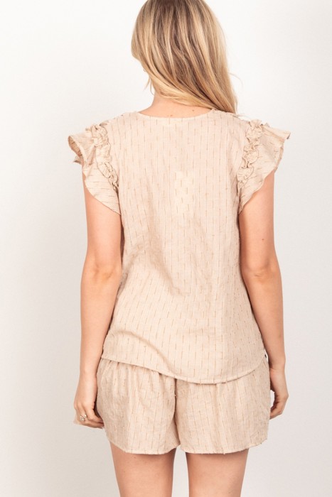 Cotton Woven Top & Shorts Set