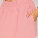 Small Mauve Smocked High Waisted Airflow Skort