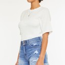  Kan Can Farah High Rise Mom Denim Shorts