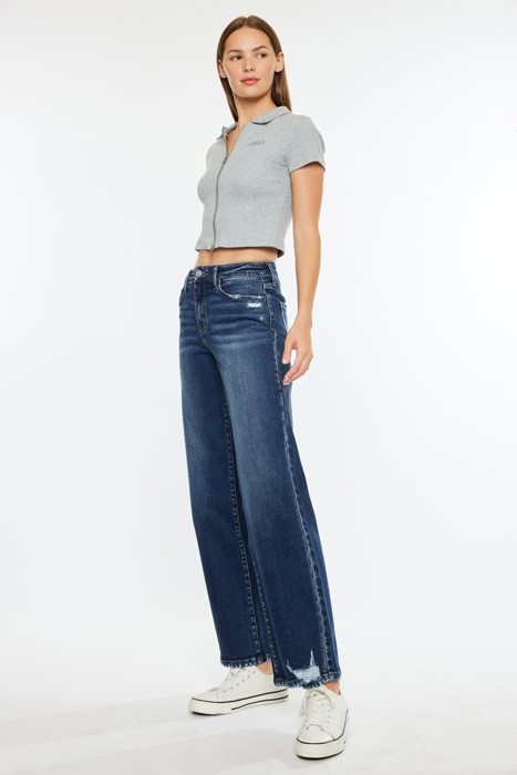Kan Can Dania Essentials High Rise Wide Leg Jeans