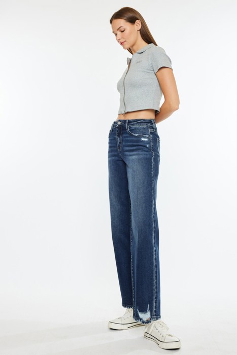 Kan Can Dania Essentials High Rise Wide Leg Jeans