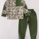  Camouflage Print Pants Set