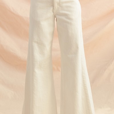 So Me Wide Flare Bottom Denim Pants