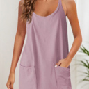 Small Orchid Playful Racerback Rompers with pockets and shorts