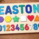  Name Shape and Numbers Wooden Puzzle