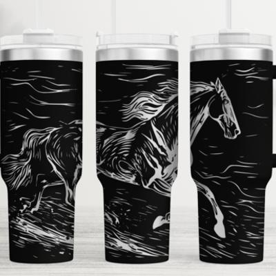 Horse- 40oz Tumbler