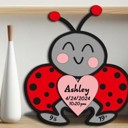 Ladybug Animal Shaped Birth Announcement Signs, Baby Stats Wood Sign, Birth Announcement Sign, Baby Wooden Sign, Birth Sign, Baby Birth Wooden Sign, Baby Gift, Baptism Gift