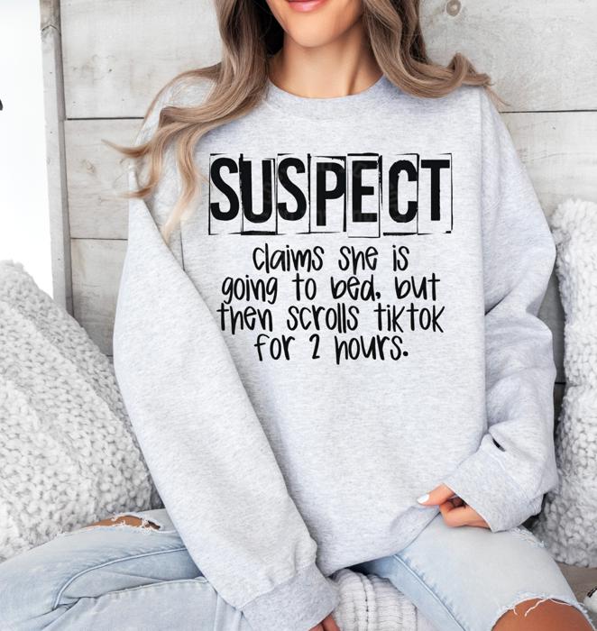 "Suspect Is" Crew Sweatshirts