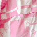  Coquette Checker Ribbon Print Windbreaker