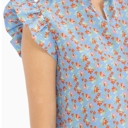  Floral V-Neck Blouse