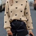  All Over Heart Sweater