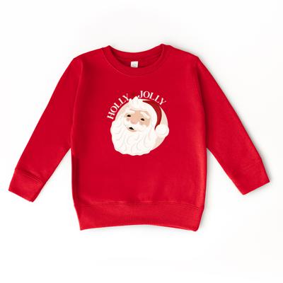 Holly Jolly Santa | Youth Christmas Sweatshirt