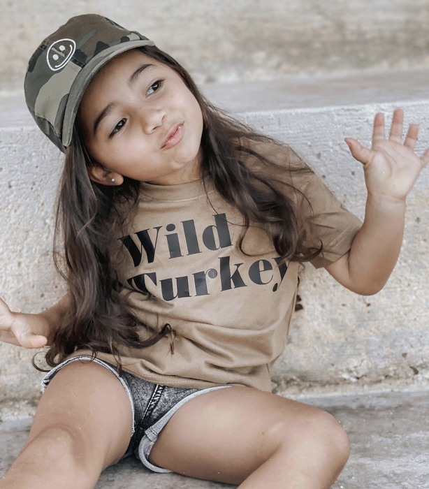 Wild Turkey Tee | Kids Thanksgiving Shirt