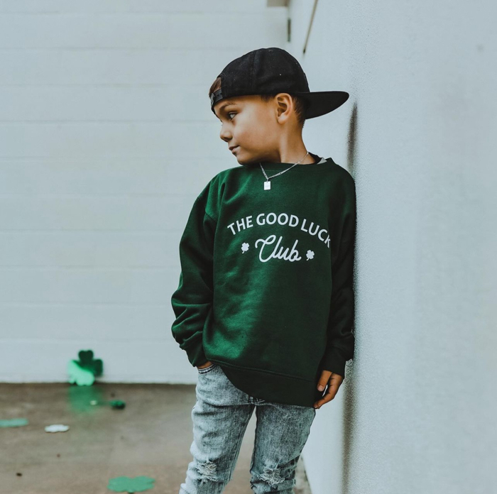 Good Luck Club | Boys St Patricks Day Sweatshirt