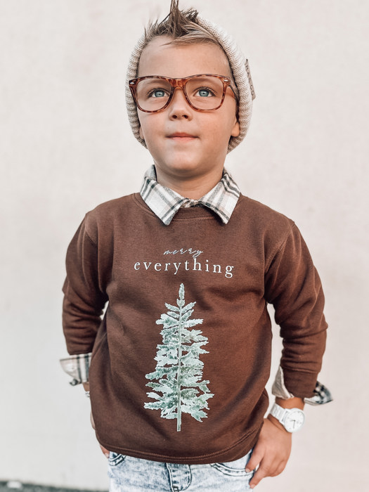 Merry Everything | Toddler Christmas Sweatshirt