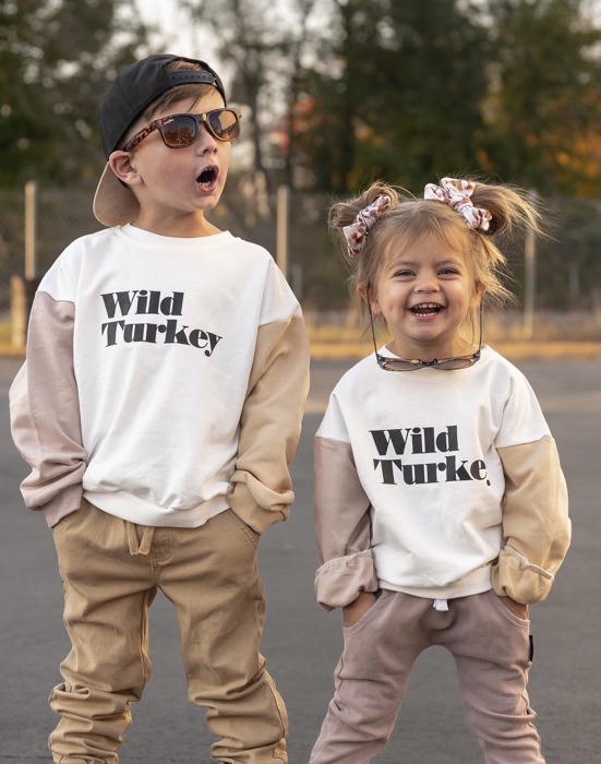 Wild Turkey | Baby Thanksgiving Sweatshirt