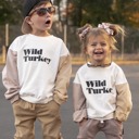  Wild Turkey | Baby Thanksgiving Sweatshirt