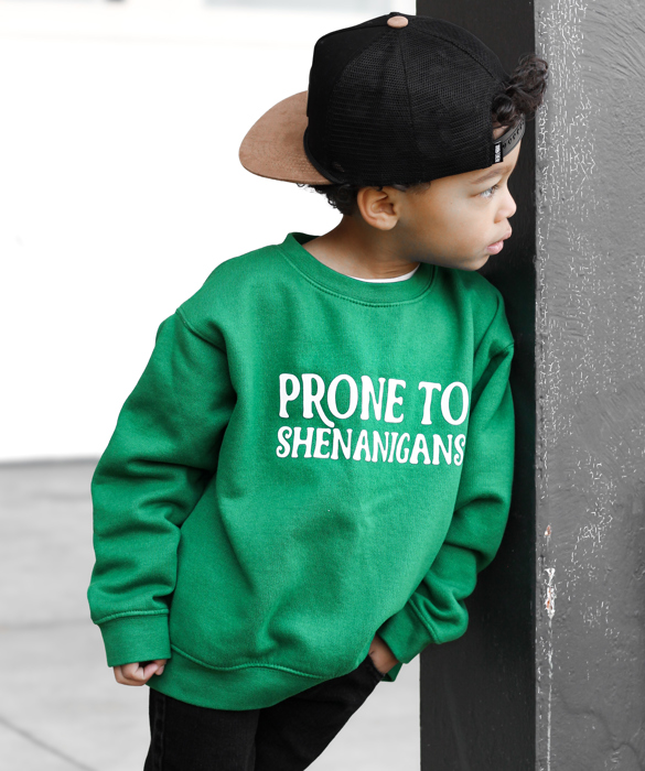 Shenanigans | Kids St Patricks Day Sweatshirt