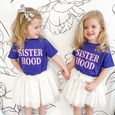 Sister Hood | Toddler + Youth Girls Graphic Tee