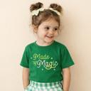  Made of Magic | Toddler Girls St Patricks Day Tee