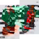 12-18M Green Merry Everything | Baby Christmas Sweatshirt