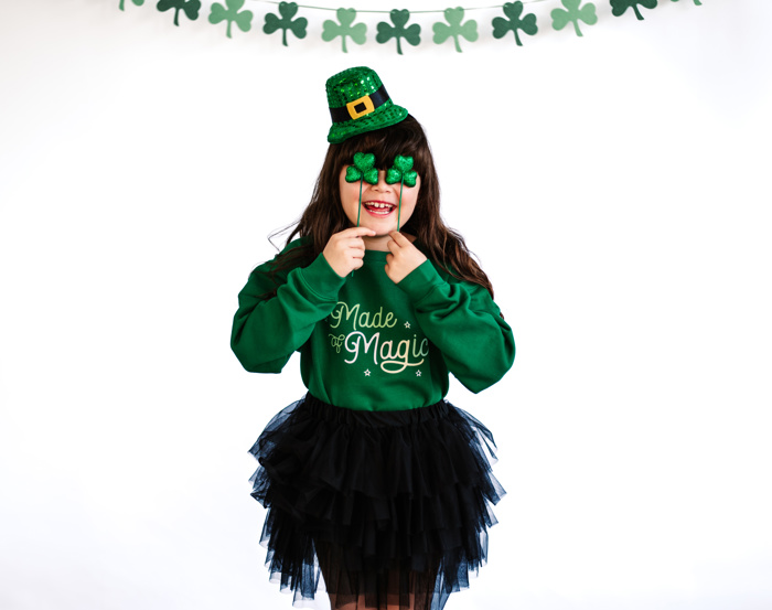 Made of Magic | Girls Toddler & Youth St. Patrick’s Day Sweatshirt
