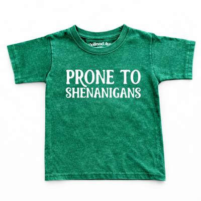 Prone to Shenanigans Kids Shirt | St. Patrick’s Day Tee