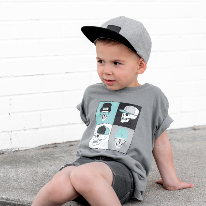 Snapback Skelly | Toddler + Youth Boys Tee
