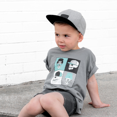 Snapback Skelly | Toddler + Youth Boys Tee
