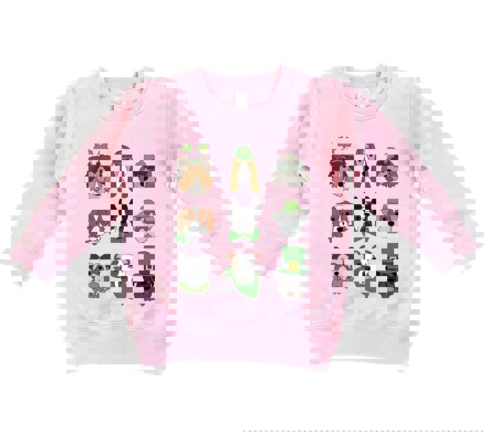 Lucky Pups | Girls St Patricks Day Sweatshirt