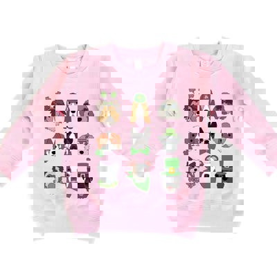 Lucky Pups | Girls St Patricks Day Sweatshirt